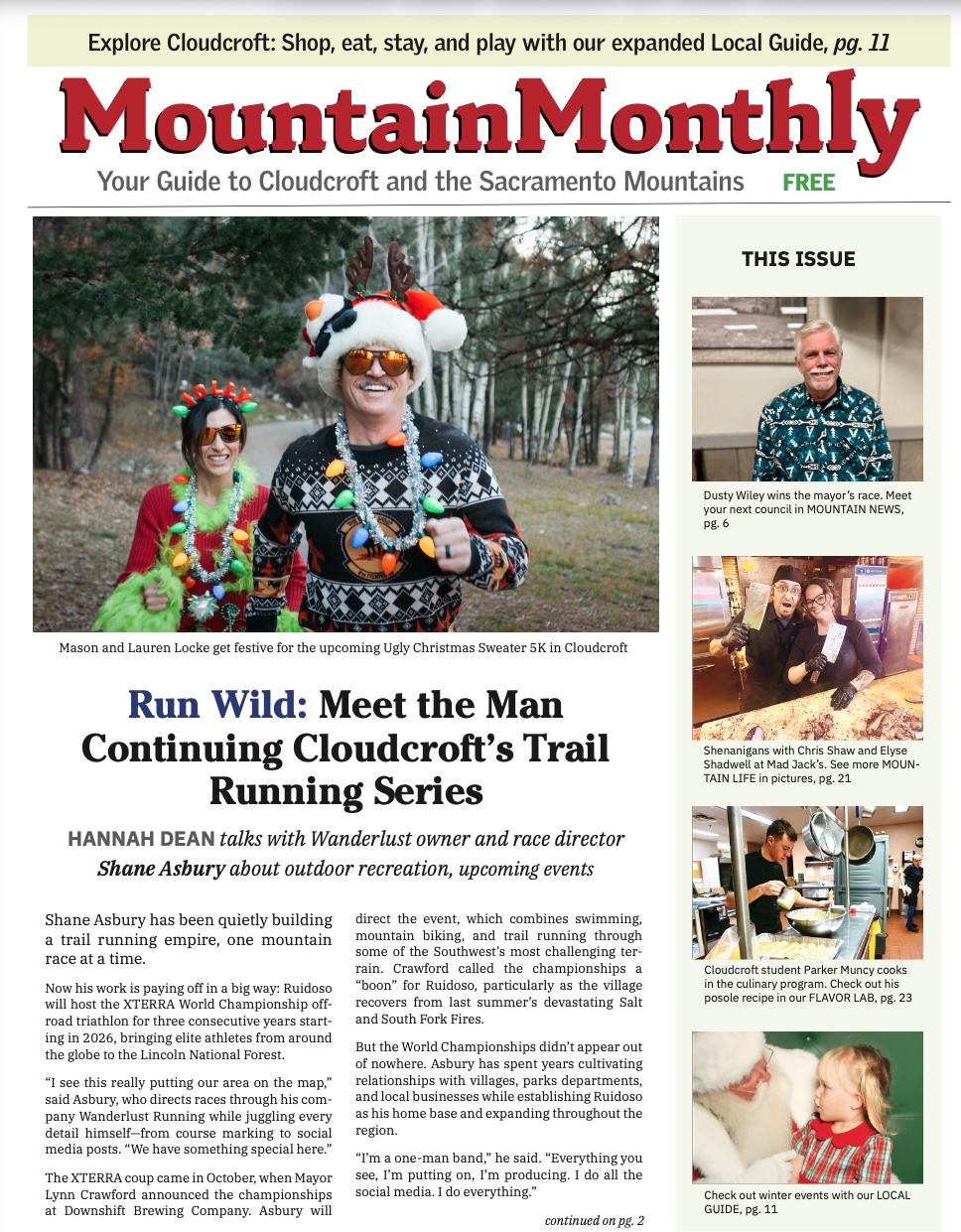 Mountain Monthly December 2025 Issue Cover